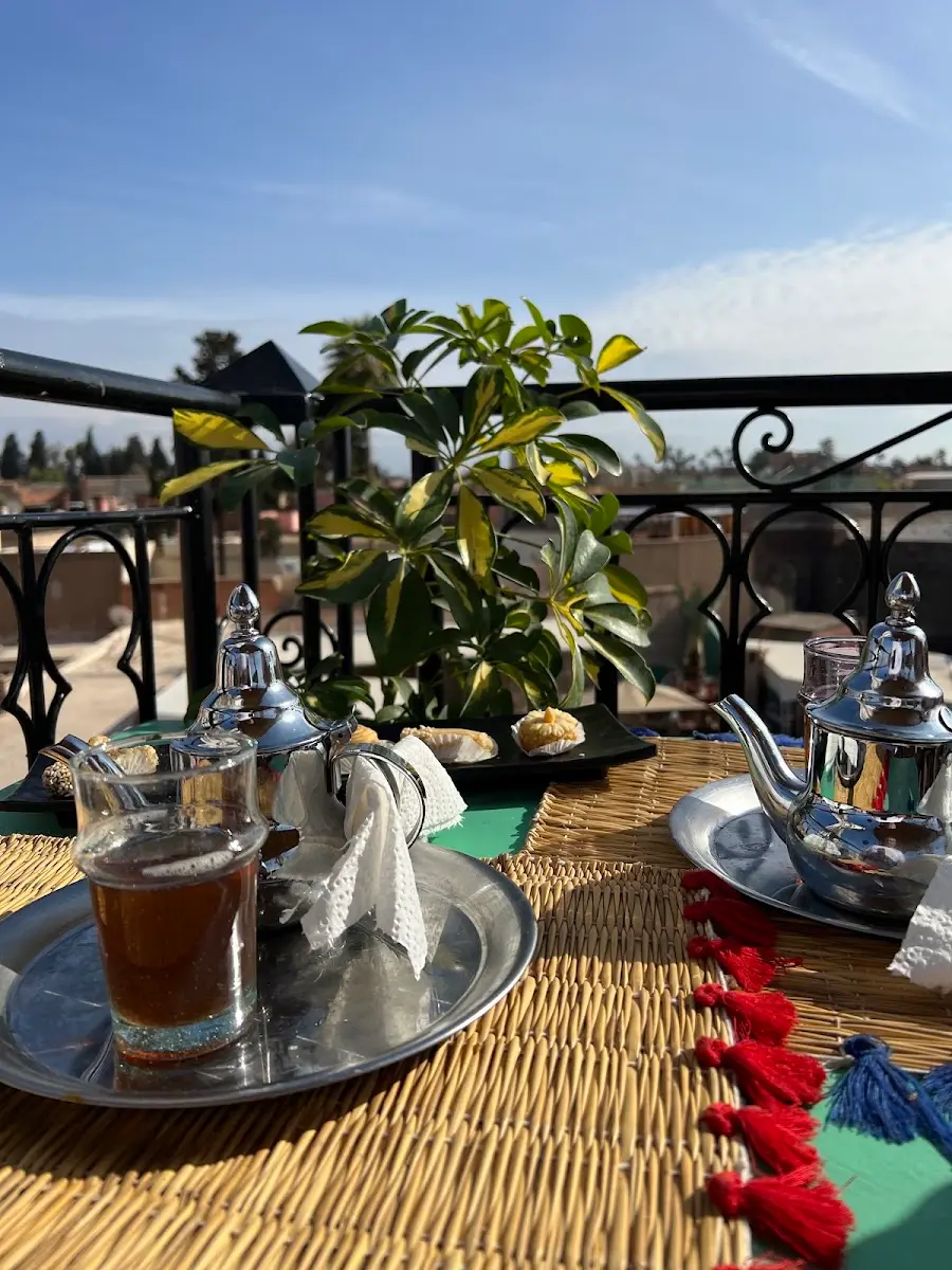 Mint tea on the rooftop