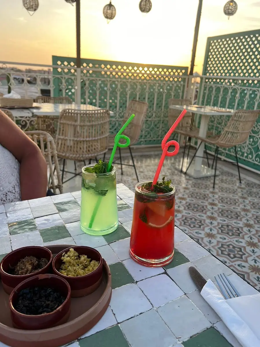 Drinks at sunset